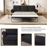 Modern Linen 2-in-1 Sleeper Sofa Bed With Memory Foam Mattress - Omega Lifestyles