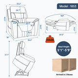Dual Motor Power Lift Recliner Chair With Massage And Heat - Omega Lifestyles