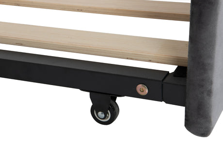 Twin Velvet Upholstered Daybed Frame With Trundle USB - Omega Lifestyles