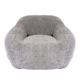 Memory Foam Teddy Fabric Bean Bag Chair With Armrests - Omega Lifestyles