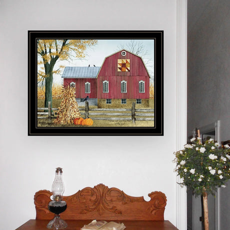 Autumn Leaf Multicolor Framed Wall Art Print - Omega Lifestyles