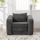 Convertible Chenille Sofa Bed Sleeper With Pillow - Omega Lifestyles