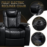 Ultra Plush Top-Grain Nappa Leather Power Recliner - Omega Lifestyles
