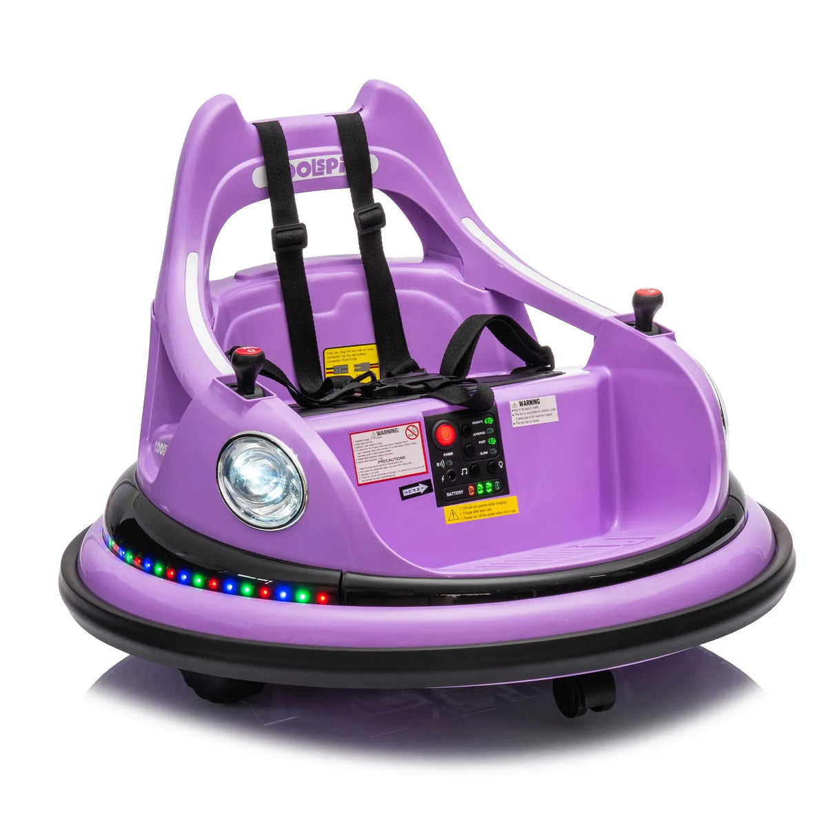 12V Remote Control Kids Bumper Car With LED Lights - Omega Lifestyles