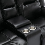 2-Seater Manual Recliner Chair With LED Light Strip - Omega Lifestyles