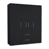 Modern Multi-Section Bedroom Wardrobe With Drawers - Omega Lifestyles