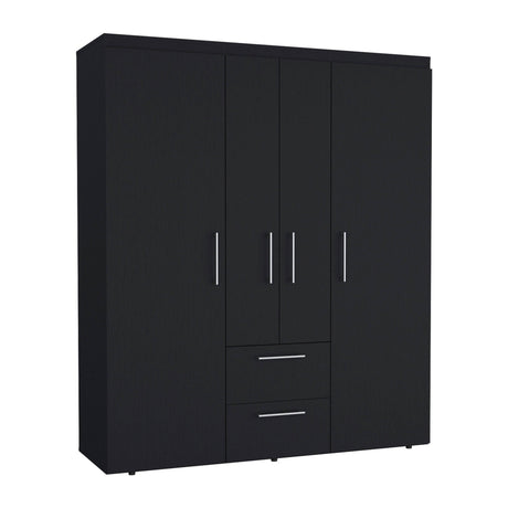 Modern Multi-Section Bedroom Wardrobe With Drawers - Omega Lifestyles