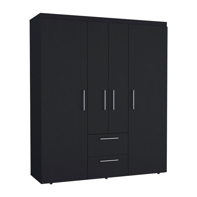 Modern Multi-Section Bedroom Wardrobe With Drawers - Omega Lifestyles