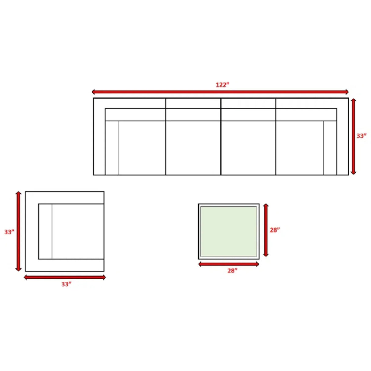 5-Piece Weather-Resistant Wicker Outdoor Patio Seating Set - Omega Lifestyles