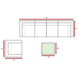 5-Piece Weather-Resistant Wicker Outdoor Patio Seating Set - Omega Lifestyles