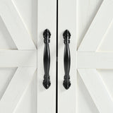 Farmhouse Style Rolling Kitchen Island With Power Outlet - Omega Lifestyles