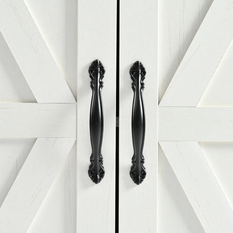 Farmhouse Style Rolling Kitchen Island With Power Outlet - Omega Lifestyles