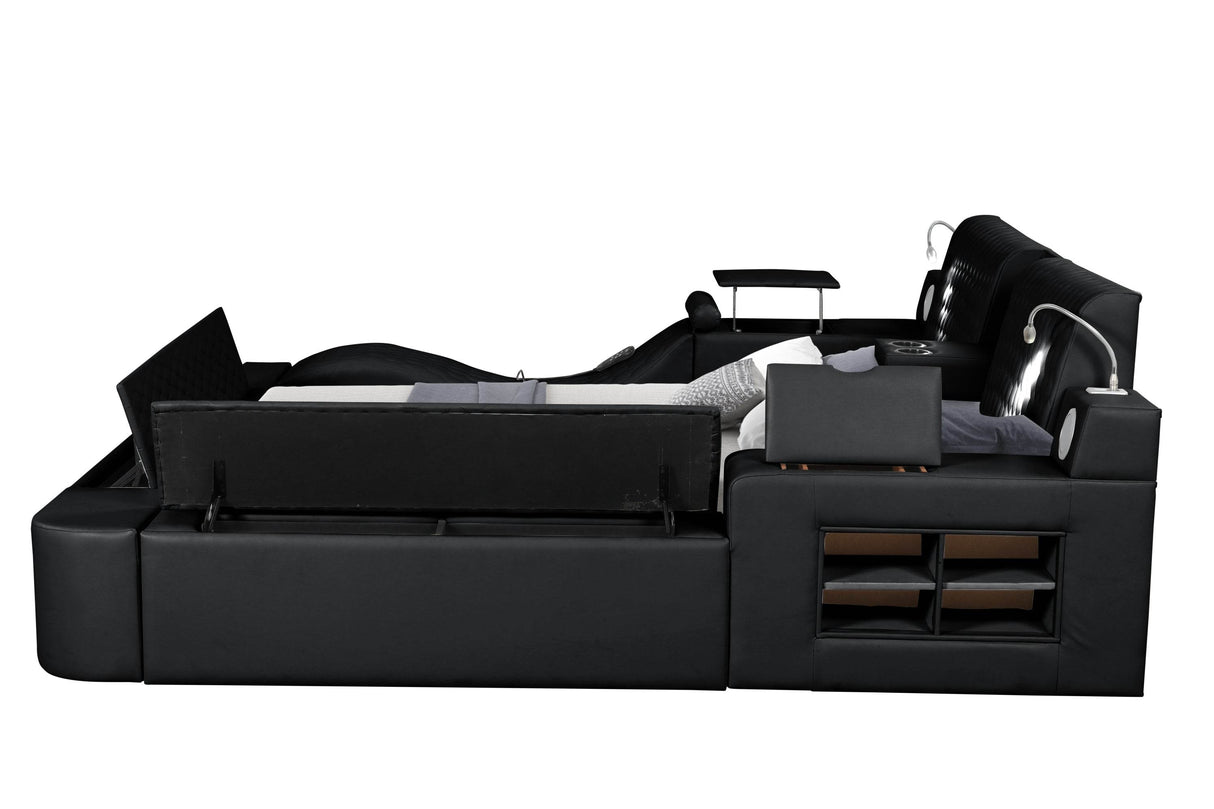 Remote-Controlled Massage Chaise Lounge Bed Frame - Omega Lifestyles