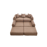 Convertible Folding Corduroy Memory Foam Sofa Bed - Omega Lifestyles