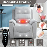 Dual Motor Power Lift Recliner Chair With Massage Heating - Omega Lifestyles
