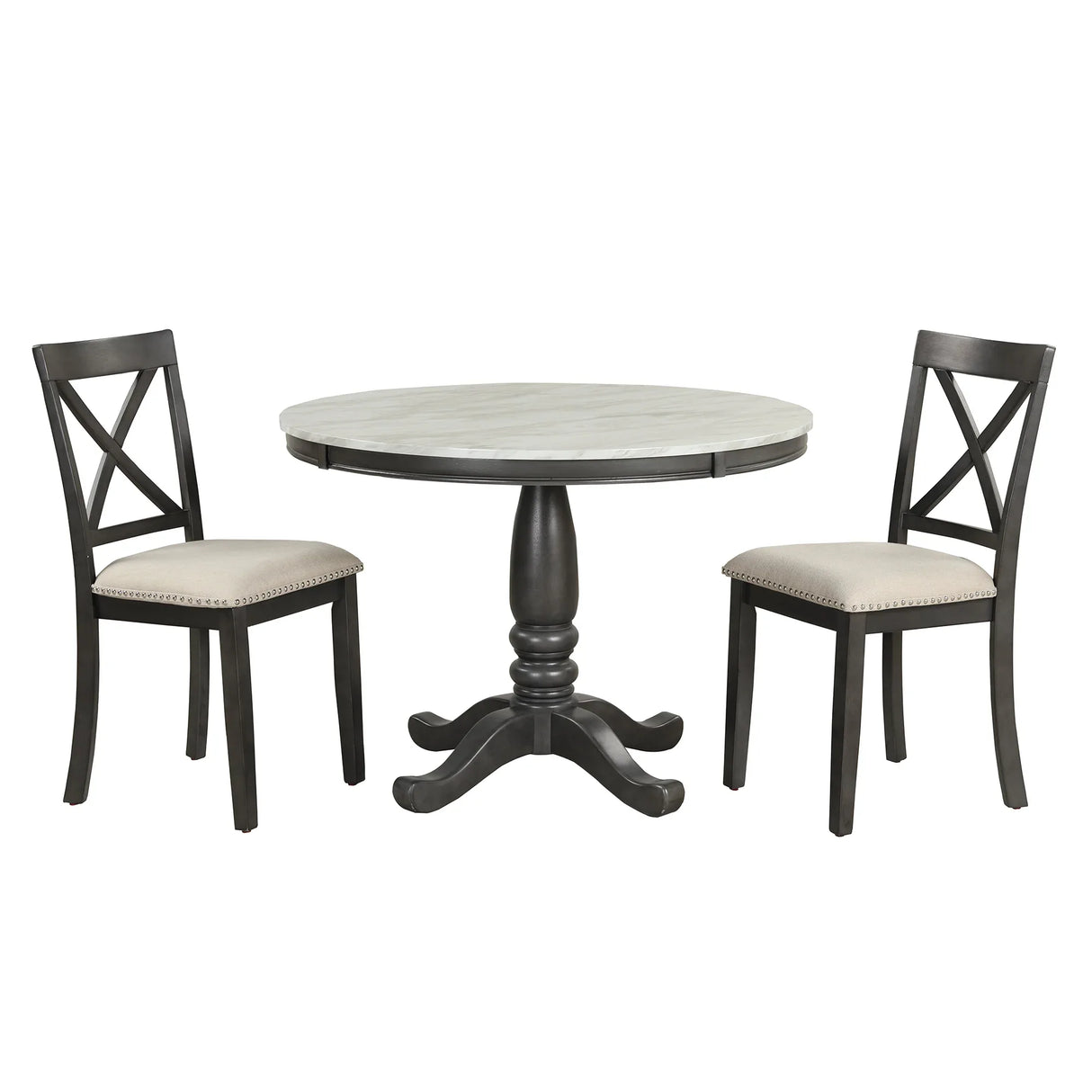 5-Piece Solid Wood Dining Table and Chairs Set - Omega Lifestyles