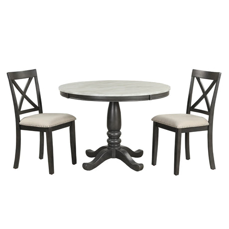 5-Piece Solid Wood Dining Table and Chairs Set - Omega Lifestyles