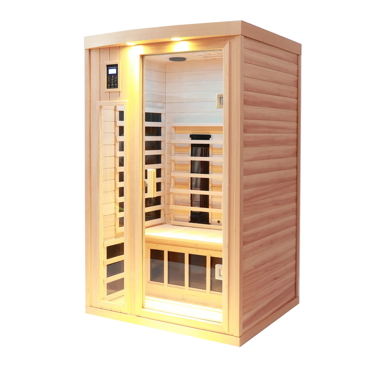Two-Person Eastern Hemlock Low EMF Far Infrared Sauna - Omega Lifestyles