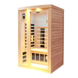 Two-Person Eastern Hemlock Low EMF Far Infrared Sauna - Omega Lifestyles