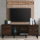 Mid Century Retro Particle Board TV Stand Console - Omega Lifestyles
