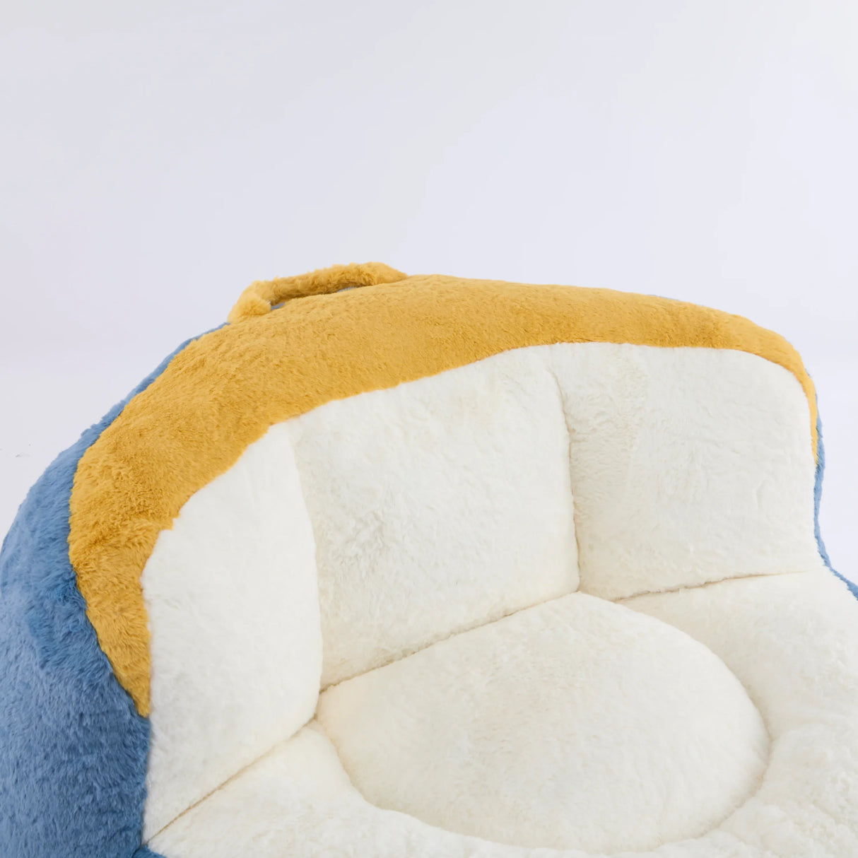 Multicolor Faux Fur Oversized Foam Filled Bean Bag Chair - Omega Lifestyles