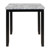 5-Piece Faux Marble Dining Table Set With Cushioned Chairs - Omega Lifestyles