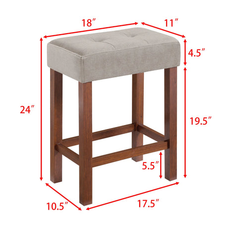 4-Piece Cherry Wood Bar Table Set With Power Outlets - Omega Lifestyles