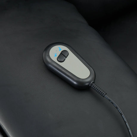 Medium-Firm Remote-Controlled Heating Massage Recliner PU Leather - Omega Lifestyles
