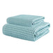 70X140Cm Large Towel Modern Waffle Bath Towel Set Quick Drying Knit Fabric Plaid Pattern Soft Absorbent Cotton Solid Color