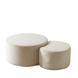 Set of 2 Upholstered Foam Ottoman Coffee Tables - Sleep Galleria