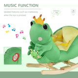 Plush Kids Ride-On Frog Rocking Chair With Music - Omega Lifestyles