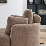 Oversized Modern Swivel Fabric Lounge Chair With Ottoman - Omega Lifestyles