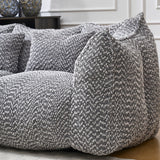 Dual Chenille Bean Bag Chair With High Resilience Foam Core - Omega Lifestyles