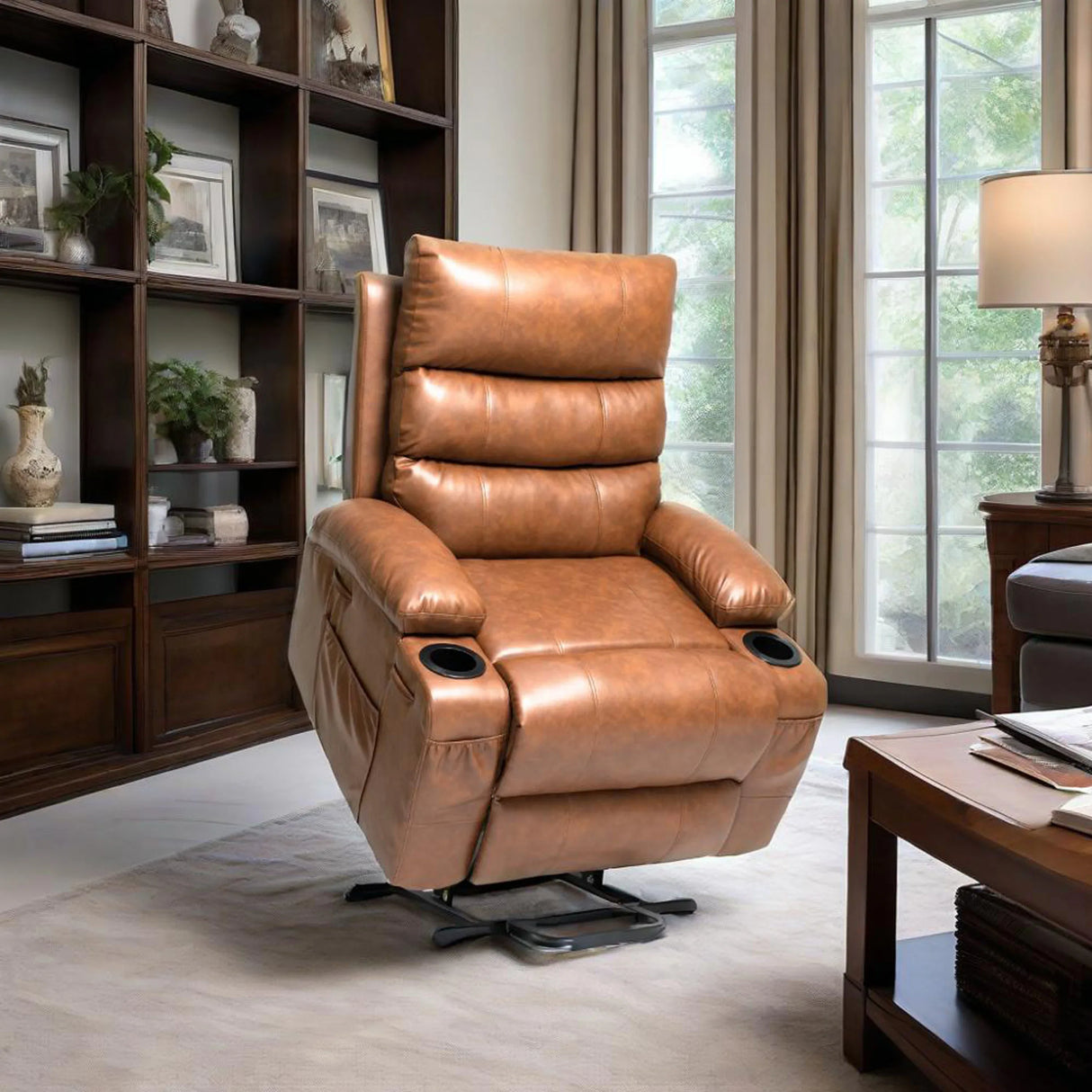 Electric Power Lift Recliner Chair With Vibration Massage - Omega Lifestyles