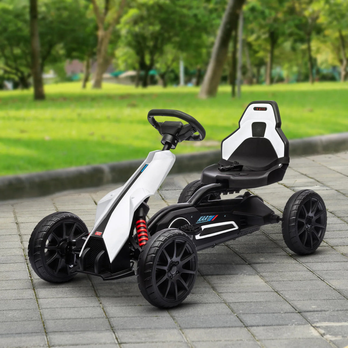 Kids Pedal Go Kart With Adjustable Seat And Handbrake - Omega Lifestyles