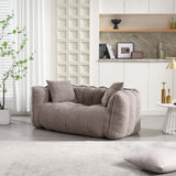 Chenille High Resilience Foam Cozy Bean Bag Chair - Omega Lifestyles