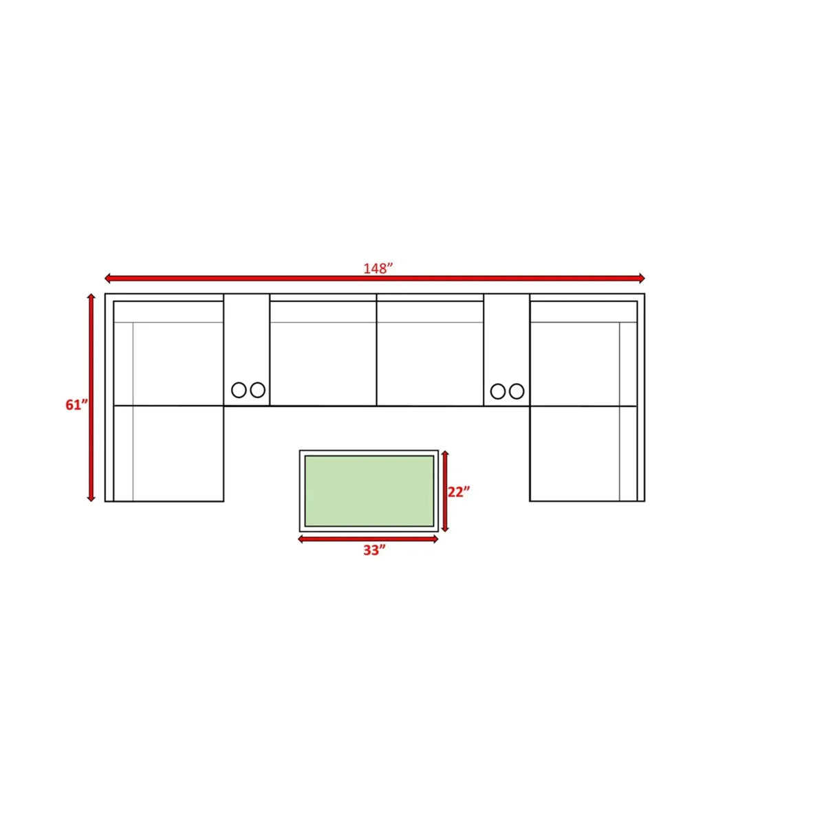 Outdoor Gray HDPE Wicker 9-Piece Seating Group With Cushions - Omega Lifestyles