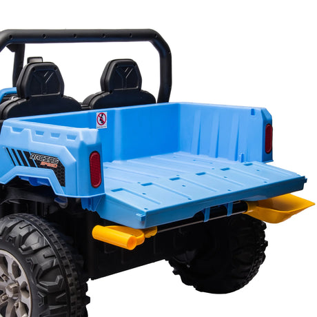 24V Two-Seater Electric Ride On Dump Truck Vehicle - Omega Lifestyles