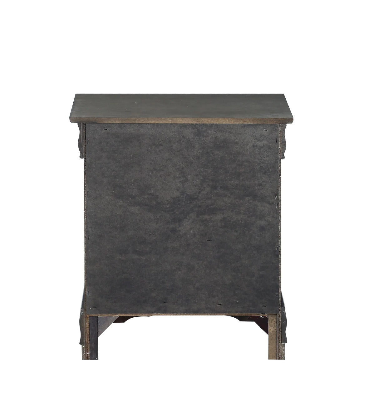 Dark Gray Synthetic Wood Modern Storage Nightstand - Omega Lifestyles