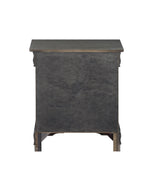 Dark Gray Synthetic Wood Modern Storage Nightstand - Omega Lifestyles