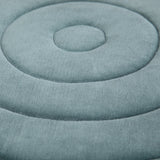 Turquoise Velvet Round Pouf Accent Seating Furniture - Omega Lifestyles