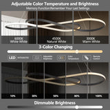 Modern LED Pendant Light Infinity Design Adjustable Height - Omega Lifestyles