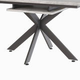 Modern Extendable MDF Metal Dining Table Set For 6-8 - Omega Lifestyles