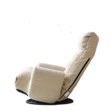 Adjustable Beige Soft Plush Rotating Lounge Chair - Omega Lifestyles
