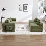 Convertible Folding Corduroy Memory Foam Sofa Bed - Omega Lifestyles