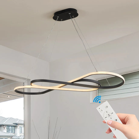 Modern LED Pendant Light Infinity Design Adjustable Height - Omega Lifestyles