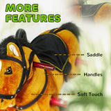 Plush Interactive Spring Rocking Horse With Sounds - Omega Lifestyles