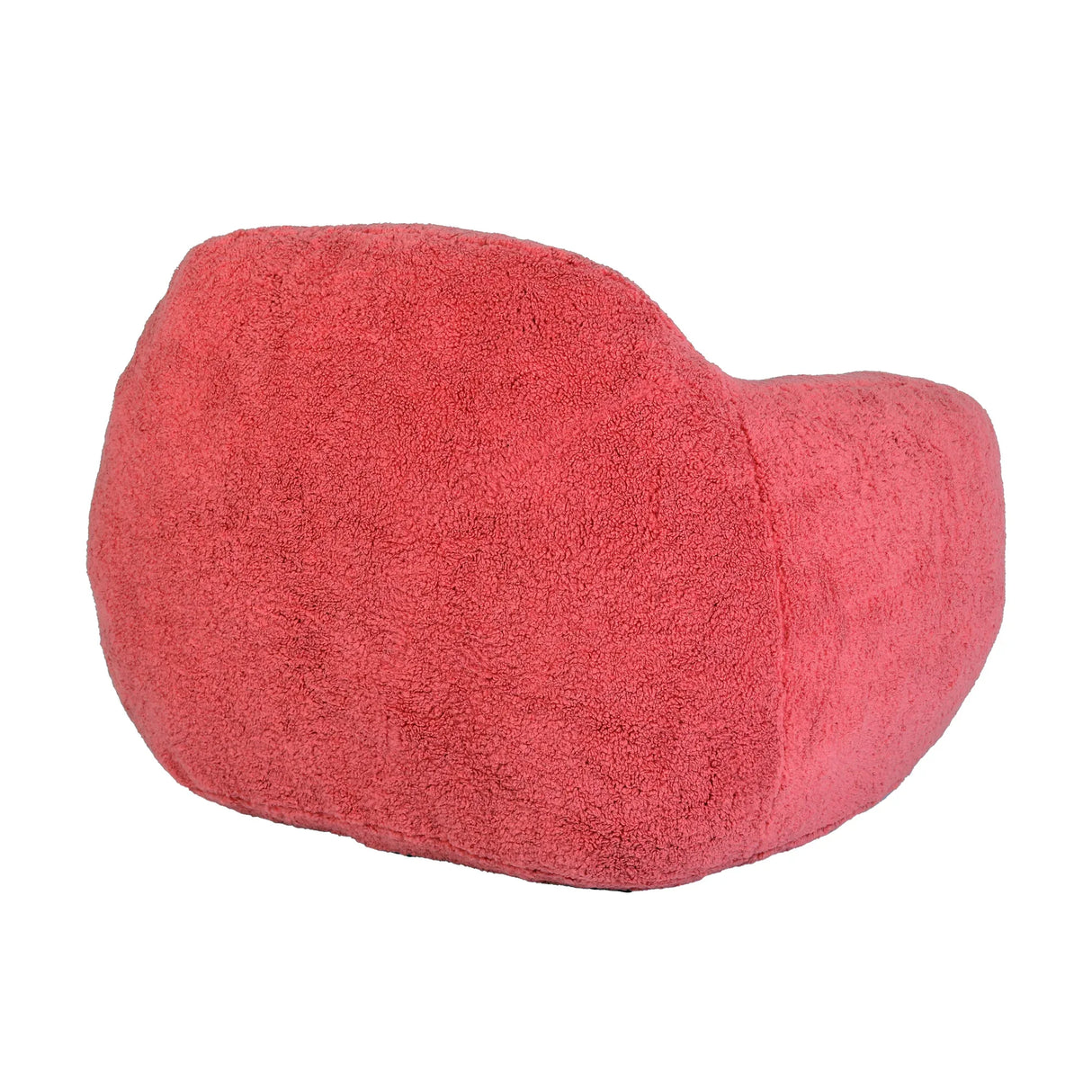 Spacious Rose Teddy Fabric Memory Foam Bean Bag Chair - Omega Lifestyles