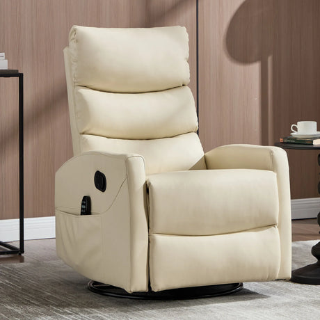 Heat Massage Recliner Chair With Swivel Rocker And Heating - Omega Lifestyles