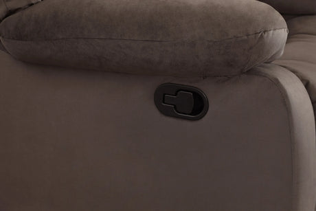 Brown Fabric Upholstered Sofa With Lumbar Support - Omega Lifestyles